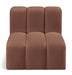 Meridian Furniture - Arc Vegan Leather Modular Chair in Cognac - 101Cognac-ST - GreatFurnitureDeal