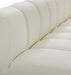 Meridian Furniture - Arc Vegan Leather Modular Sofa in Cream - 101Cream-S2A - GreatFurnitureDeal