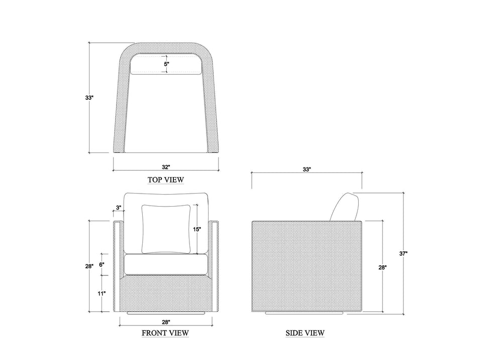 Bramble - Normandy Swivel Chair - BR-28131 - GreatFurnitureDeal
