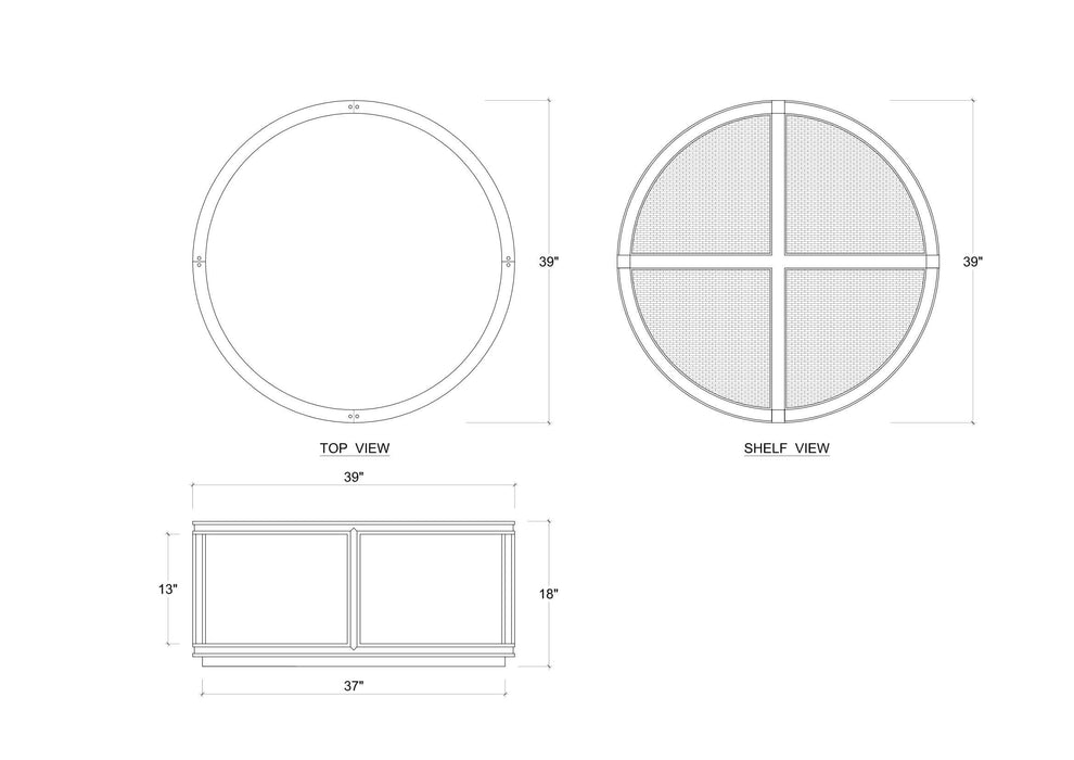 Bramble - Cohan Coffee Table Small - Mahogany - BR-28142 - GreatFurnitureDeal