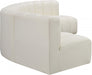 Meridian Furniture - Arc Vegan Leather 5 Piece Sectional in Cream - 101Cream-S5A - GreatFurnitureDeal