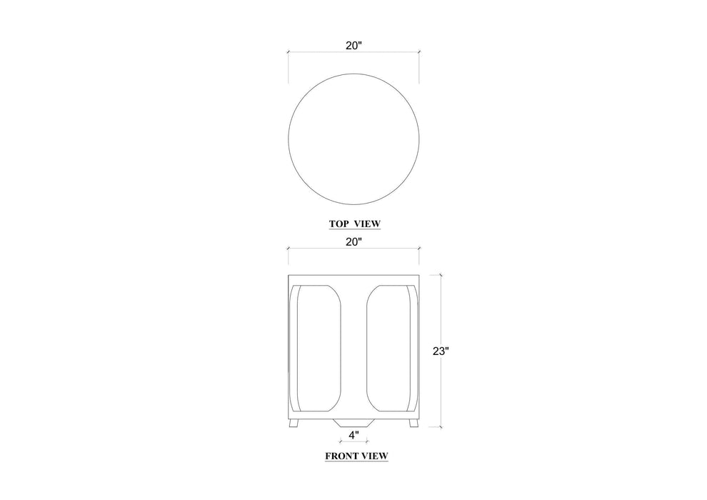 Bramble - Corte End Table In Straw Wash - 28145STW----- - GreatFurnitureDeal