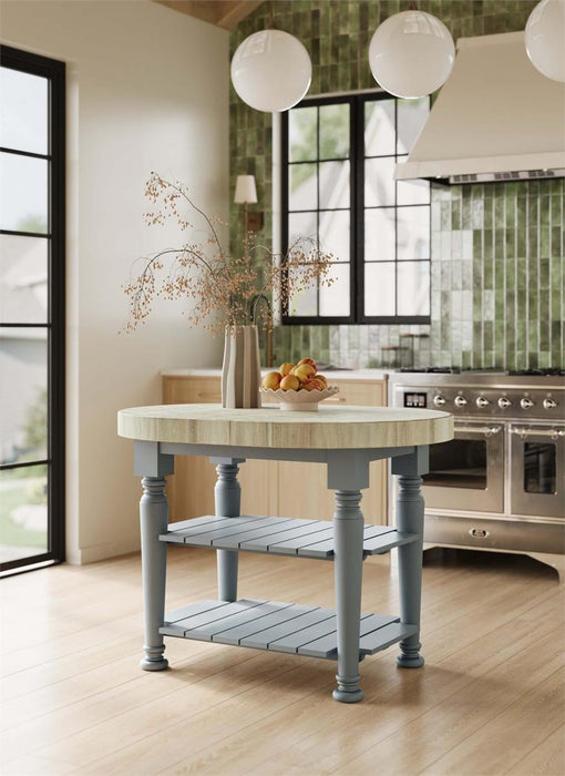 Bramble - Farmhouse Butcher Block Kitchen Island - BR-28151PBERAW---- - GreatFurnitureDeal