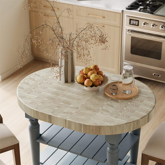 Bramble - Farmhouse Butcher Block Kitchen Island - BR-28151PBERAW---- - GreatFurnitureDeal
