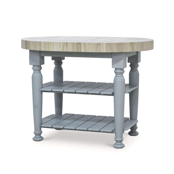 Bramble - Farmhouse Butcher Block Kitchen Island - BR-28151PBERAW---- - GreatFurnitureDeal