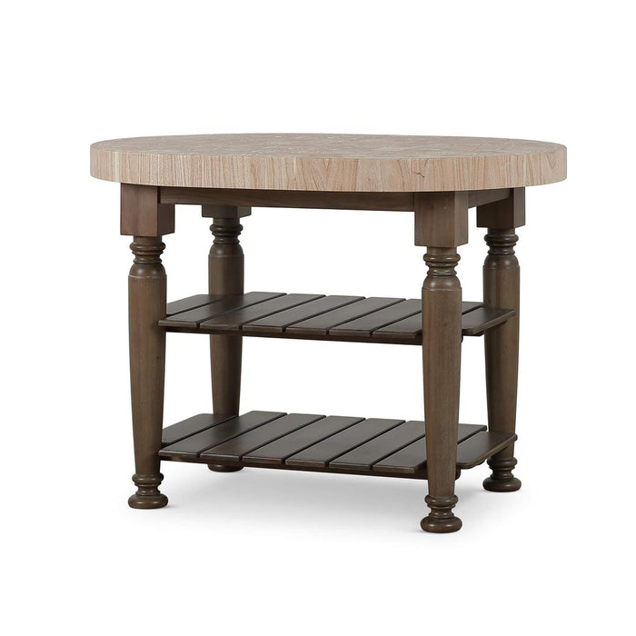 Bramble - Farmhouse Butcher Block Kitchen Island - BR-28151STWRAW---- - GreatFurnitureDeal