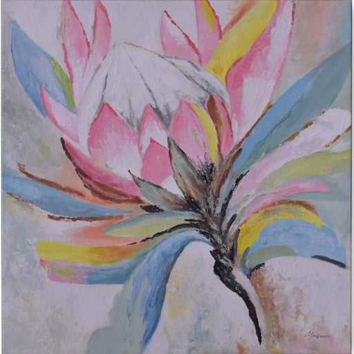Bramble - Protea Repens on Canvas 30 x 30 w/o Frame - 28845------ - GreatFurnitureDeal
