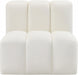 Meridian Furniture - Arc Vegan Leather Modular Chair in Cream - 101Cream-ST - GreatFurnitureDeal