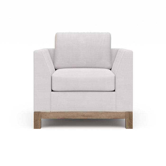 Bramble - Aberdeen Chair In Arctic White Performance Fabric - BR-28160STWSF204----