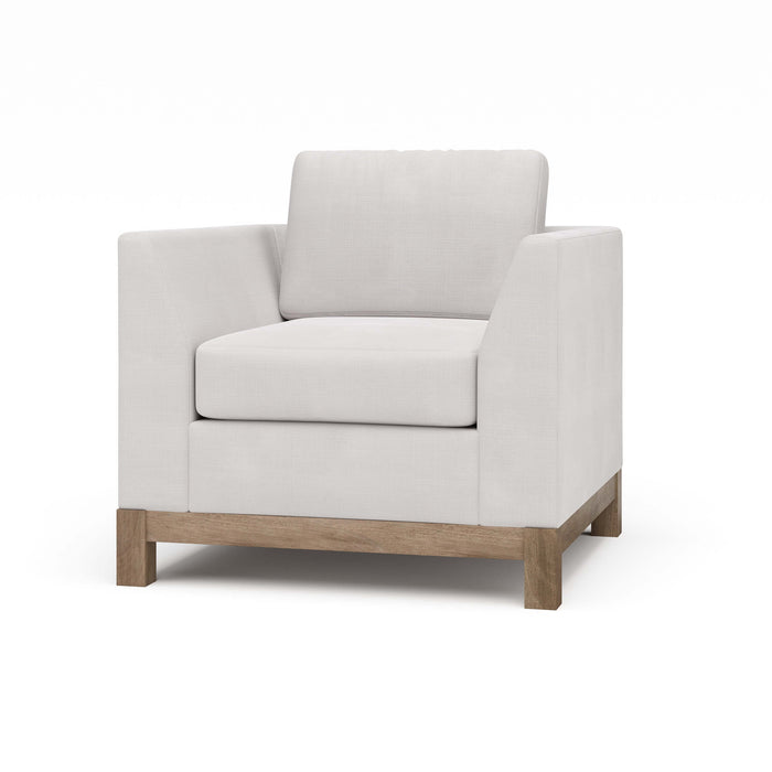 Bramble - Aberdeen Chair In Arctic White Performance Fabric - BR-28160STWSF204----