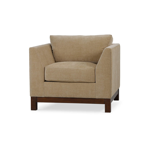 Bramble - Aberdeen Chair in Walnut w/ Thames French Yellow Performance Fabric - 28160WLTSF246---- - GreatFurnitureDeal