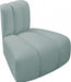 Meridian Furniture - Arc Vegan Leather Modular Chair in Mint Green - 101Mint-RC - GreatFurnitureDeal