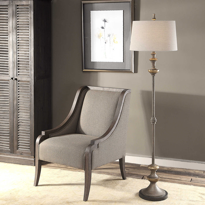 Uttermost - Vetralla Silver Bronze Floor Lamp - 28180-1 - GreatFurnitureDeal