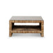 Bramble - Tuscan Rush Coffee Table w/ Tempered Glass - BR-28181 - GreatFurnitureDeal