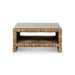 Bramble - Tuscan Rush Coffee Table w/ Tempered Glass - BR-28181------ - GreatFurnitureDeal