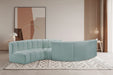 Meridian Furniture - Arc Vegan Leather 6 Piece Sectional in Mint Green - 101Mint-S6D - GreatFurnitureDeal