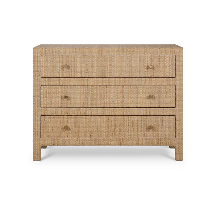 Bramble - Kagu 3 Drawer Dresser Wrapped in Natural Rattan - 28184RNAT-----