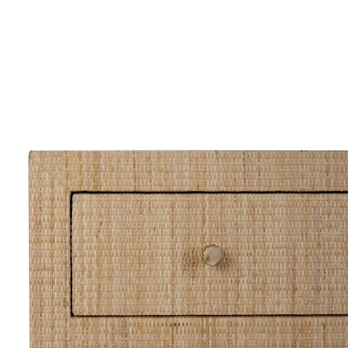Bramble - Kagu 3 Drawer Dresser Wrapped in Natural Rattan - 28184RNAT-----