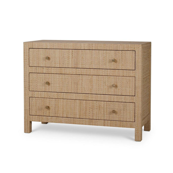 Bramble - Kagu 3 Drawer Dresser Wrapped in Natural Rattan - 28184RNAT-----