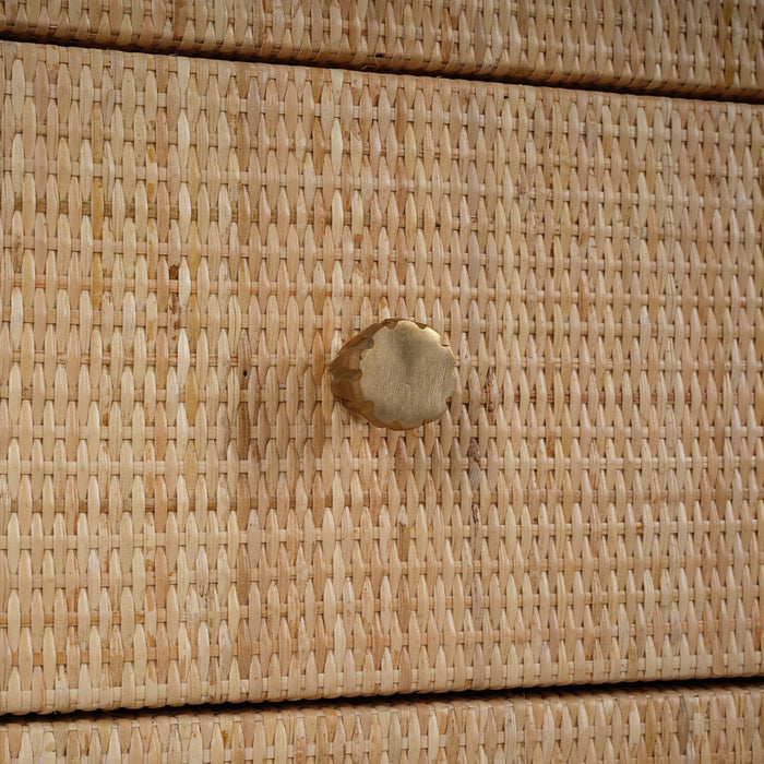 Bramble - Kagu 3 Drawer Dresser w/ Rattan - BR-28184 - GreatFurnitureDeal