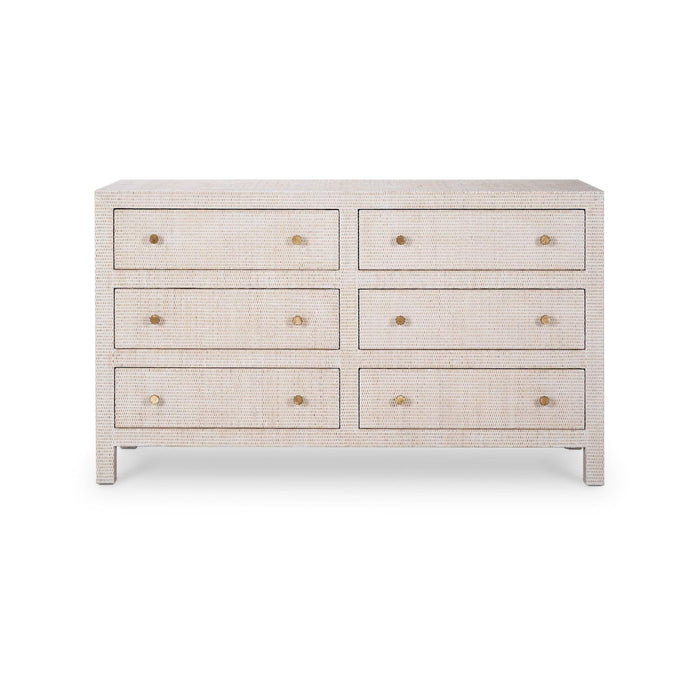 Bramble - Kagu 6 Drawer Dresser w/ Rattan - BR-28185 - GreatFurnitureDeal