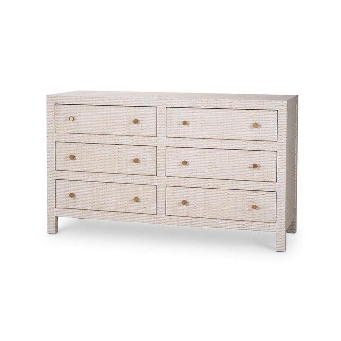 Bramble - Kagu 6 Drawer Dresser w/ Rattan - BR-28185 - GreatFurnitureDeal