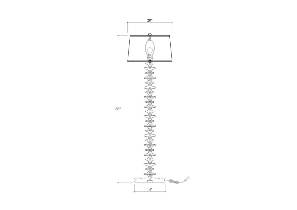 Bramble - Milano Floor Lamp in Fruitwood - 28186FRWLSL126----