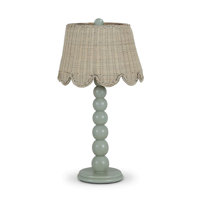 Bramble - Cholet Table Lamp w/ Scalloped Shade in Vintage Fennel Green - 28190VFG----LDT