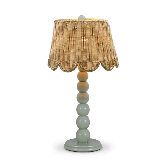 Bramble - Cholet Table Lamp w/ Scalloped Shade in Vintage Fennel Green - 28190VFG----LDT