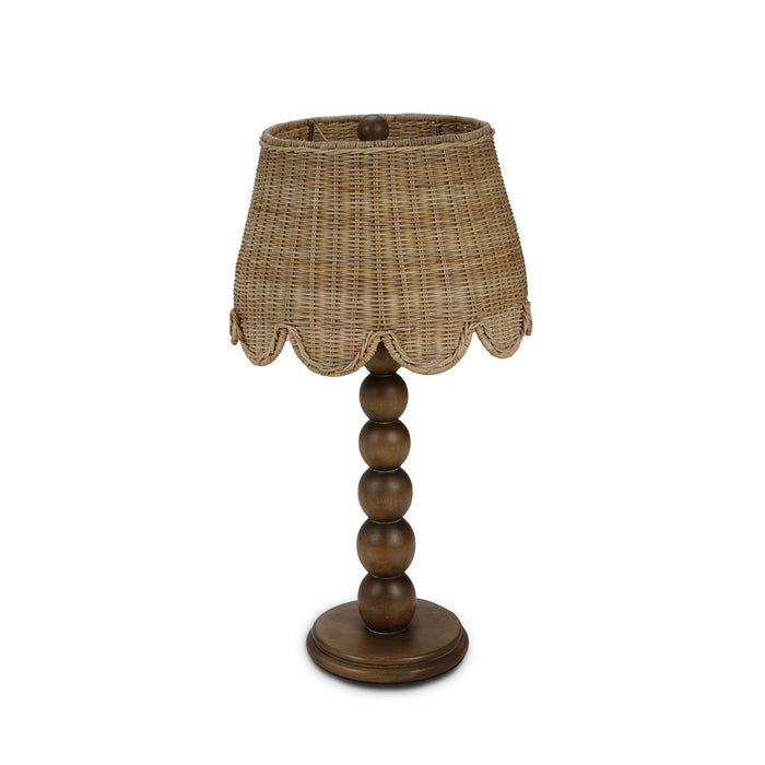 Bramble - Cholet Table Lamp w/ Scalloped Shade in Straw Wash - BR-28190STW----- - GreatFurnitureDeal