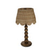 Bramble - Cholet Table Lamp w/ Scalloped Shade in Straw Wash - BR-28190STW----- - GreatFurnitureDeal