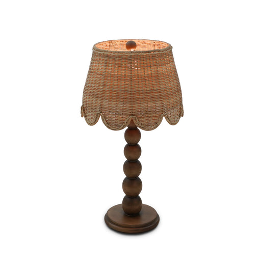 Bramble - Cholet Table Lamp w/ Scalloped Shade in Straw Wash - BR-28190STW----- - GreatFurnitureDeal