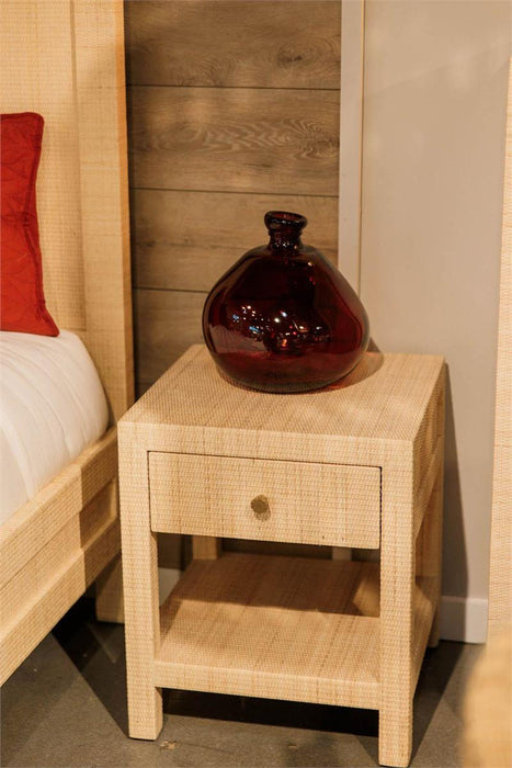 Bramble - Kagu 1 Drawer Nightstand Wrapped in Natural Rattan - 28191RNAT----- - GreatFurnitureDeal
