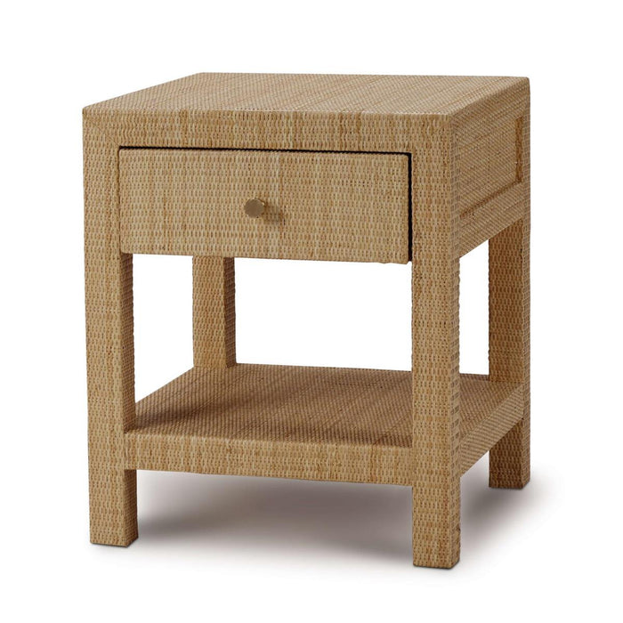 Bramble - Kagu 1 Drawer Nightstand Wrapped in Natural Rattan - 28191RNAT-----