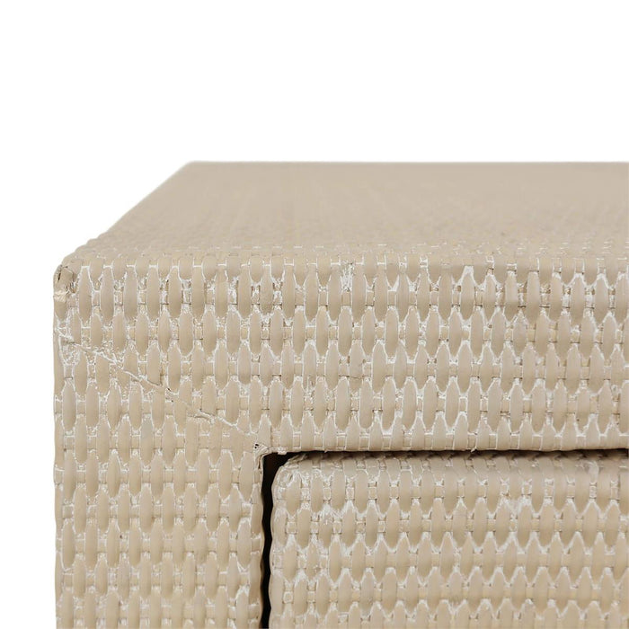Bramble - Kagu 1 Drawer Nightstand Wrapped in Sandbar Rattan - 28191RSNB-----