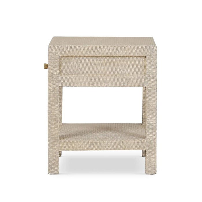 Bramble - Kagu 1 Drawer Nightstand Wrapped in Sandbar Rattan - 28191RSNB-----