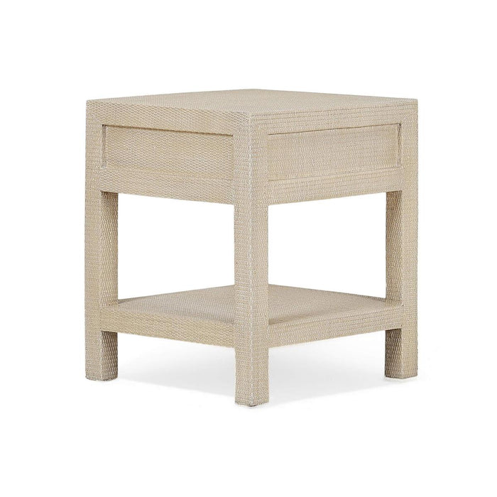 Bramble - Kagu 1 Drawer Nightstand Wrapped in Sandbar Rattan - 28191RSNB-----