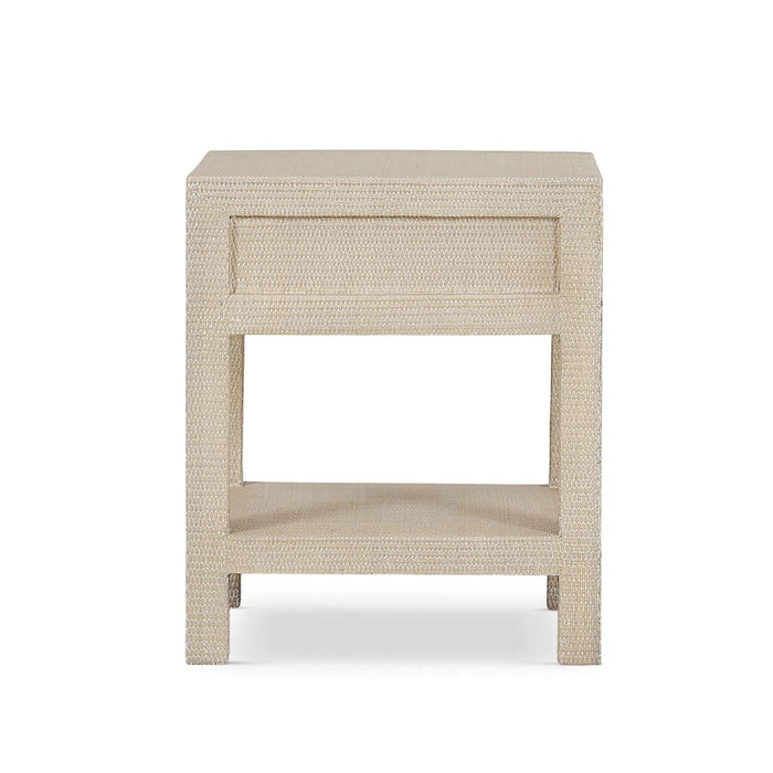 Bramble - Kagu 1 Drawer Nightstand Wrapped in Sandbar Rattan - 28191RSNB-----