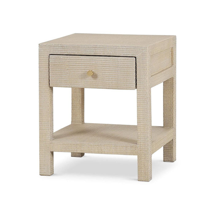 Bramble - Kagu 1 Drawer Nightstand Wrapped in Sandbar Rattan - 28191RSNB-----