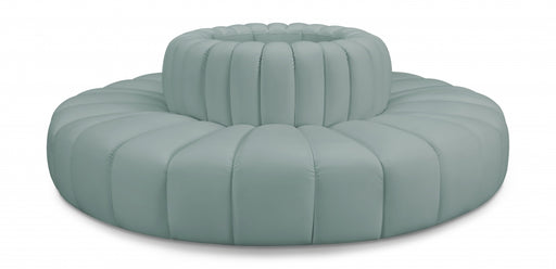 Meridian Furniture - Arc Vegan Leather 8 Piece Sectional in Mint Green - 101Mint-S8D - GreatFurnitureDeal