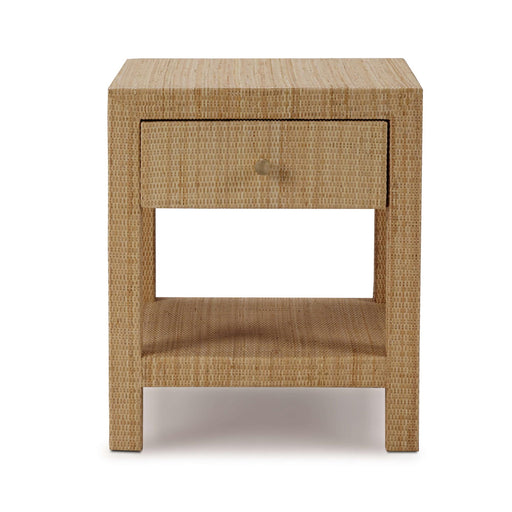 Bramble - Kagu 1 Drawer Nightstand Wrapped in Natural Rattan - BR-28191RNAT----- - GreatFurnitureDeal