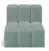 Meridian Furniture - Arc Vegan Leather Modular Chair in Mint Green - 101Mint-ST - GreatFurnitureDeal