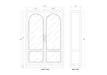 Bramble - Vannes 2 Door Display Cabinet w/ Glass Shelves - BR-28193 - GreatFurnitureDeal