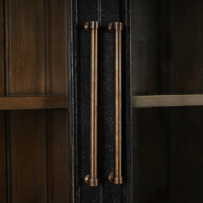 Bramble - Vannes 2 Door Display Cabinet w/ Glass Shelves - BR-28193 - GreatFurnitureDeal