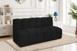 Meridian Furniture - Arc Vegan Leather Modular Sofa in Black - 102Black-S2A - GreatFurnitureDeal