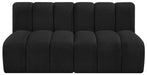 Meridian Furniture - Arc Vegan Leather Modular Sofa in Black - 102Black-S2A - GreatFurnitureDeal