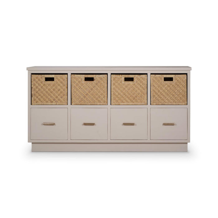 Bramble - Dakota Storage Unit w/ Drawers & Rattan Baskets - BR-28201 - GreatFurnitureDeal