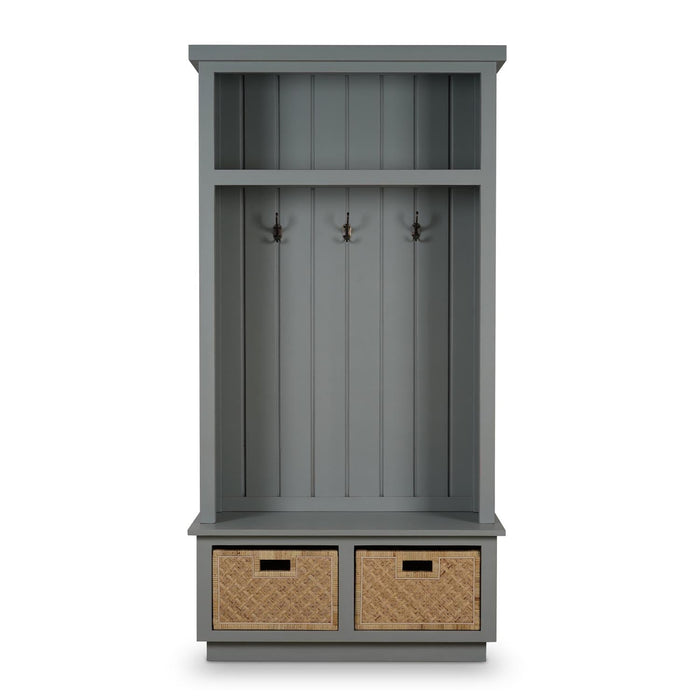 Bramble - Dakota Hallstand w/ Rattan Storage Baskets - BR-28202 - GreatFurnitureDeal