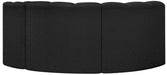 Meridian Furniture - Arc Vegan Leather Modular Sofa in Black - 102Black-S3D - GreatFurnitureDeal