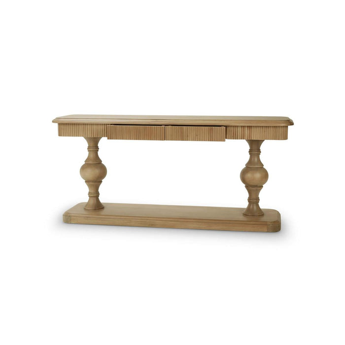 Bramble - Kraton 2 Drawer Pedestal Console Table in Fruitwood - 28203FRW----- - GreatFurnitureDeal